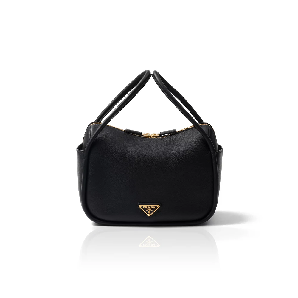 Prada Supernova Brushed Leather Trapezoidal Twin Handle Bag - KAIROO