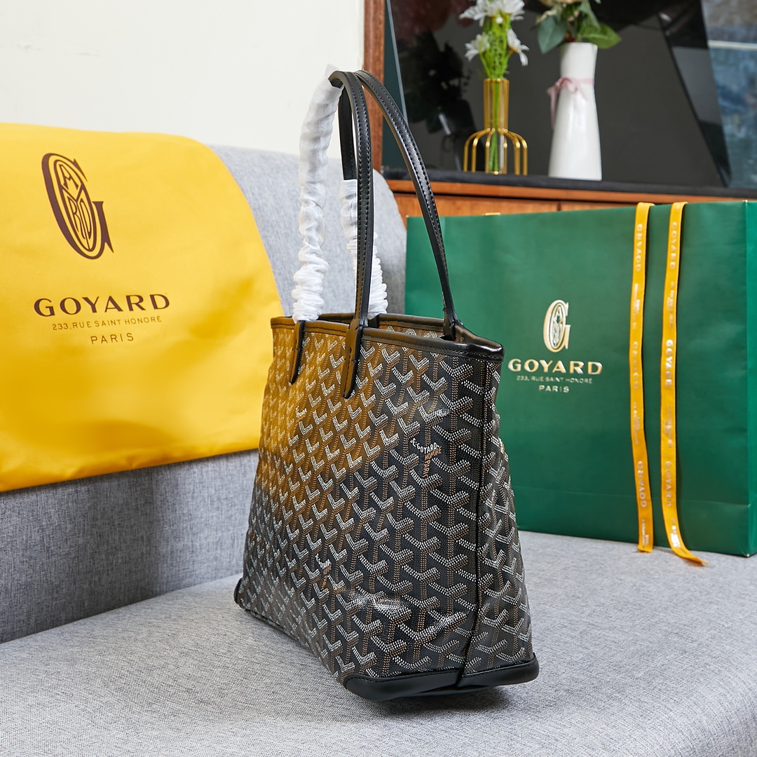 Goyard Saint Louis Tote Bag black - KAIROO