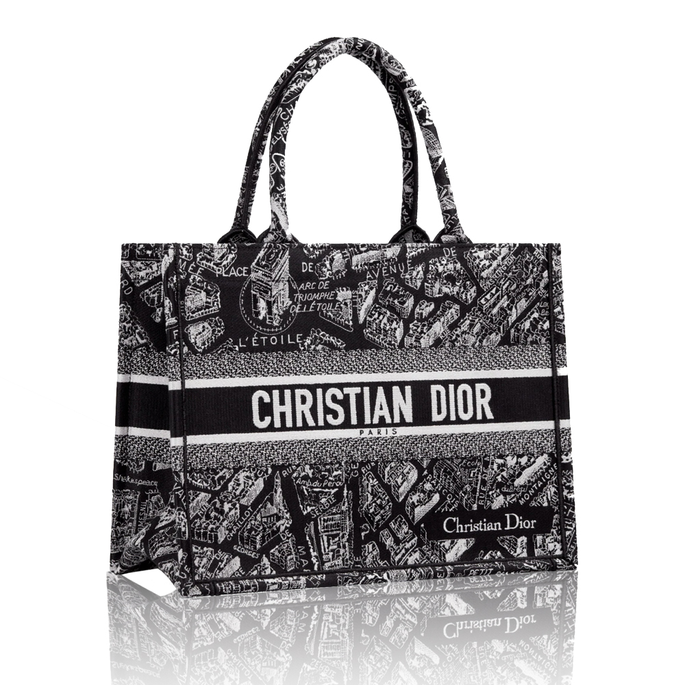 Dior Paris Map Tote / City Architecture Embroidered Bag - KAIROO