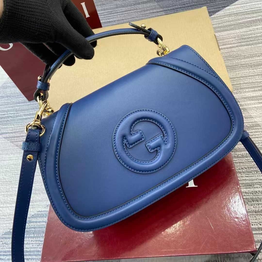 GUCCI Blondie Archival Leather Shoulder Bag / Blur - KAIROO