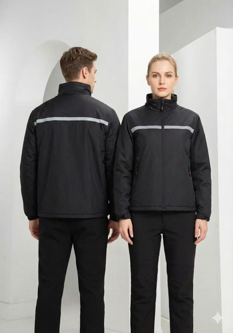 Reflective strip windproof jacket