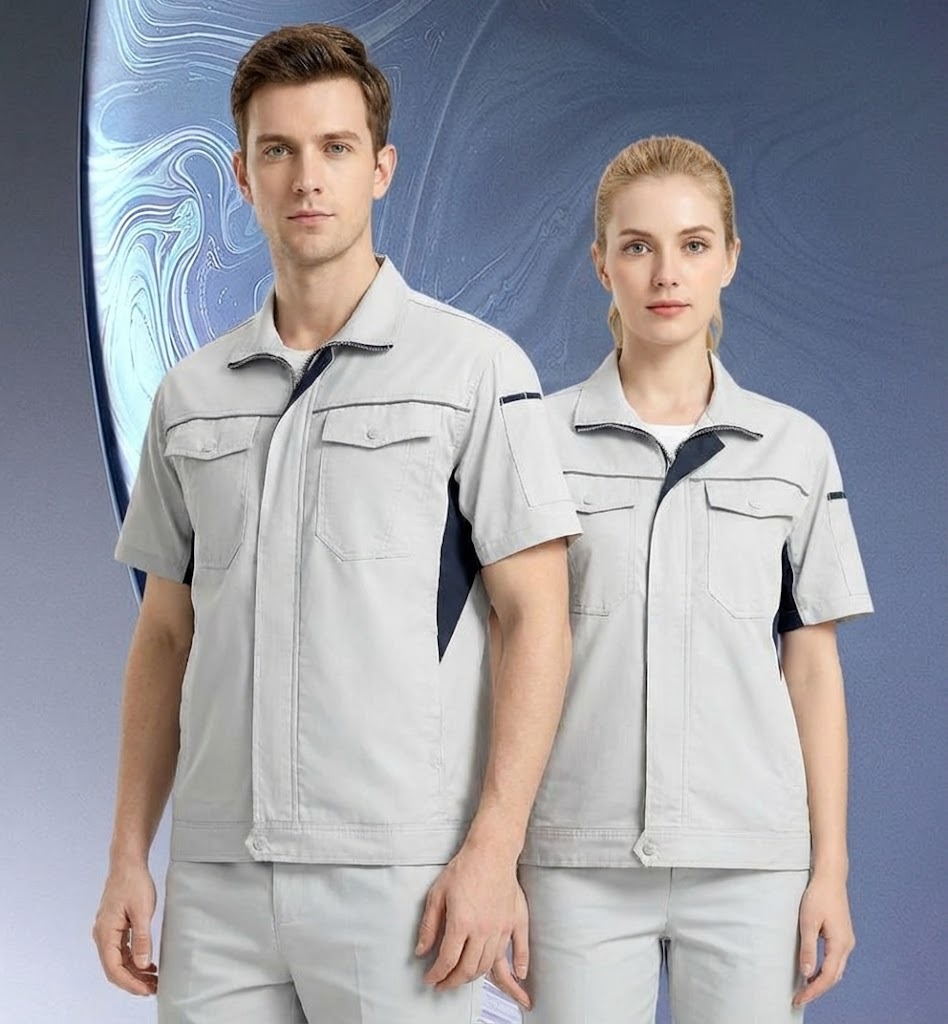 Stand-up collar quick-drying short-sleeved shirt