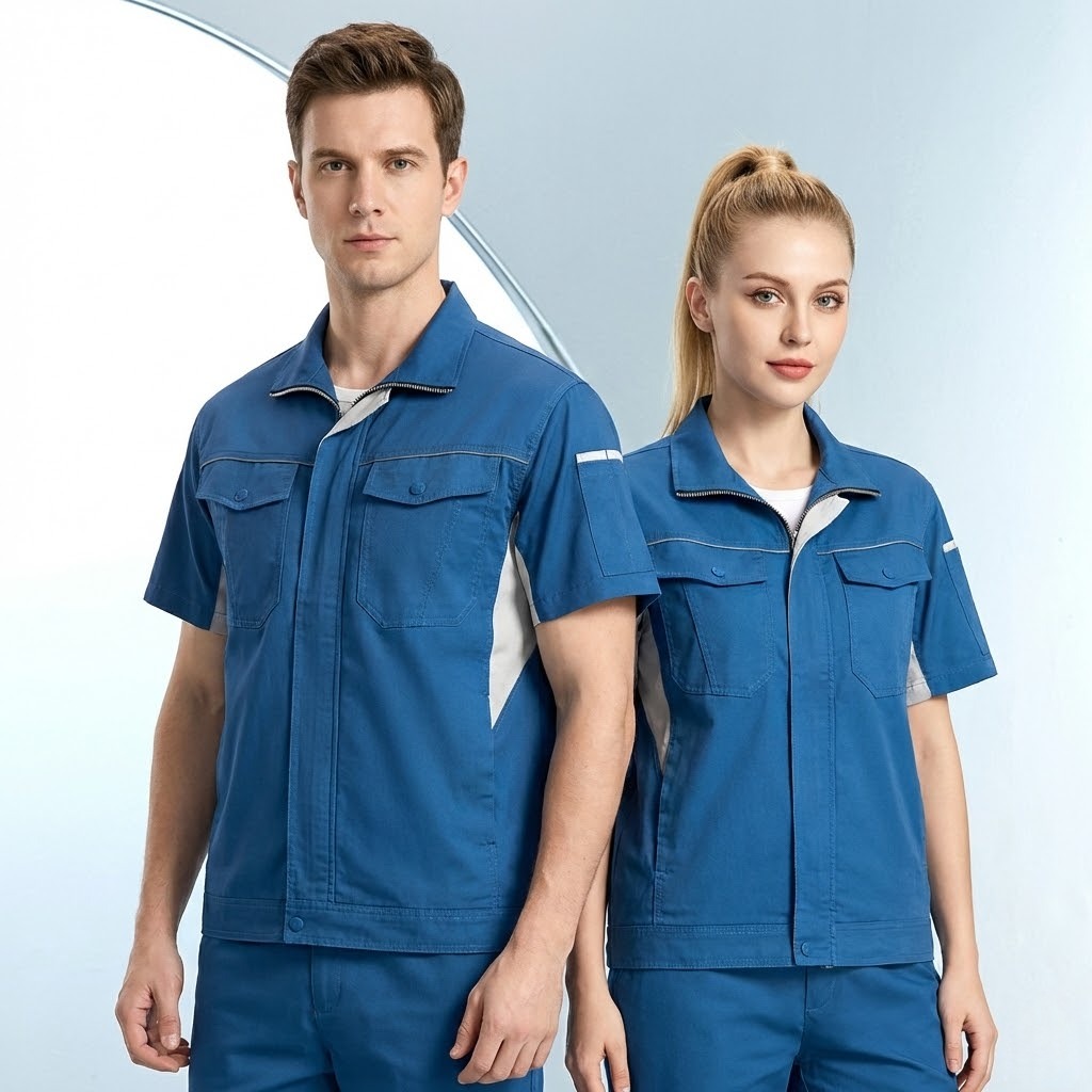 Stand-up collar quick-drying short-sleeved shirt