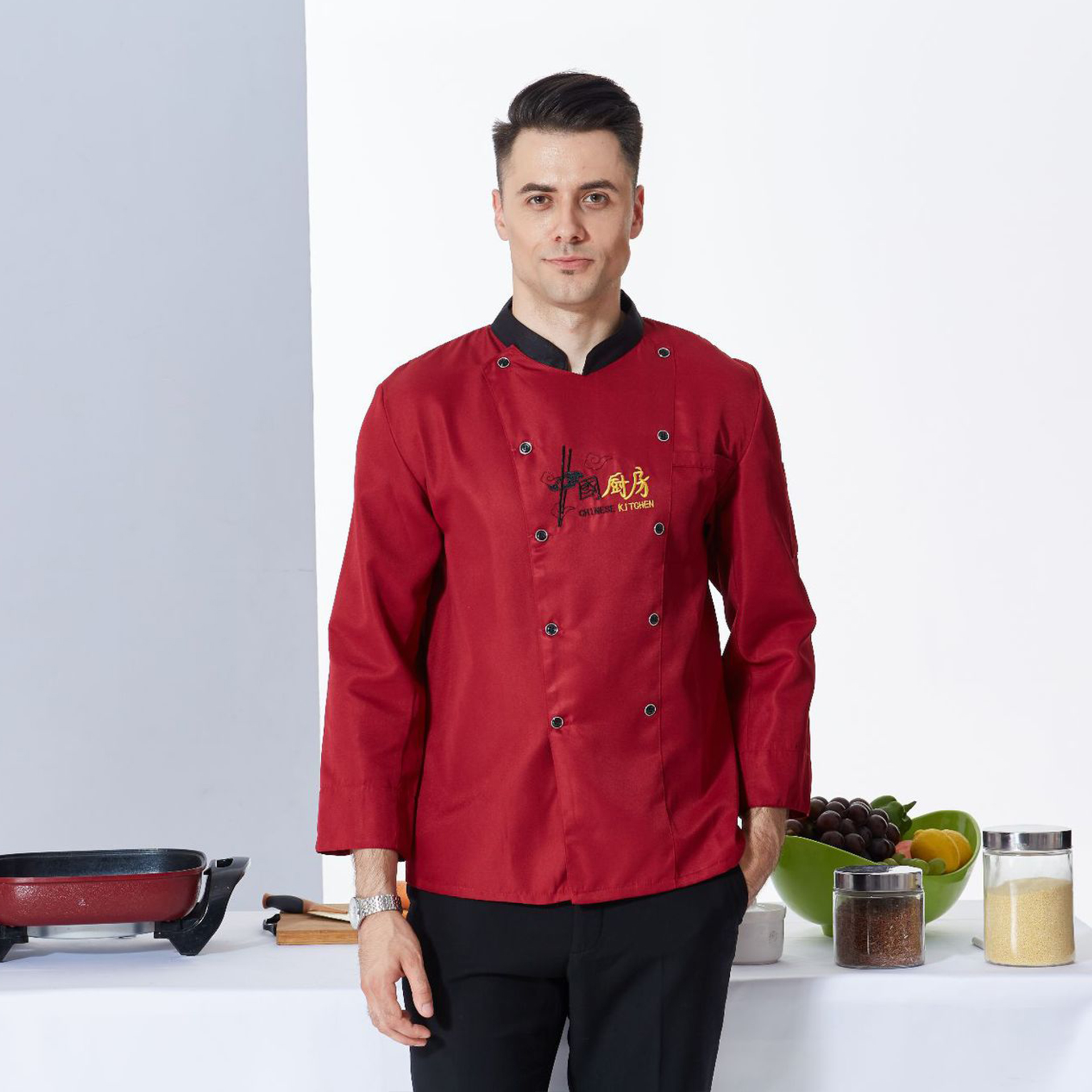 Chinese Style Chef Uniforms | Cultural Culinary Wear | Factory Direct