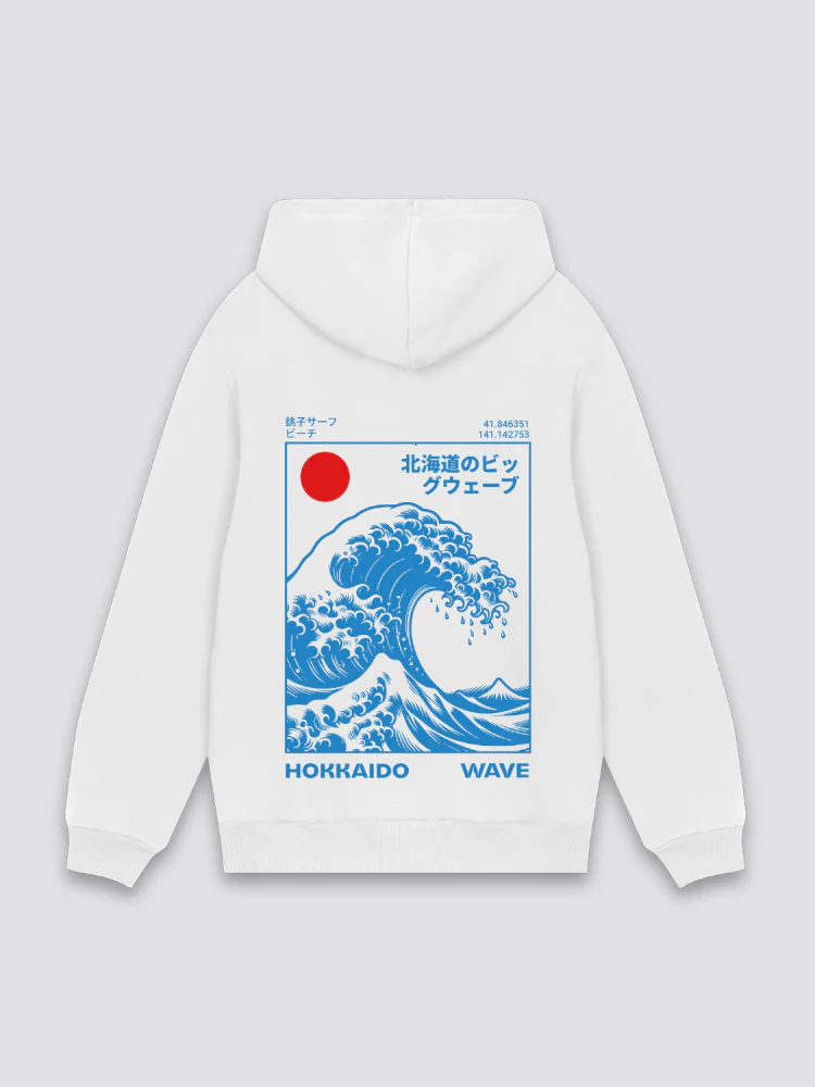 Kanagawa Wave Hoodie - 葛飾 北斎