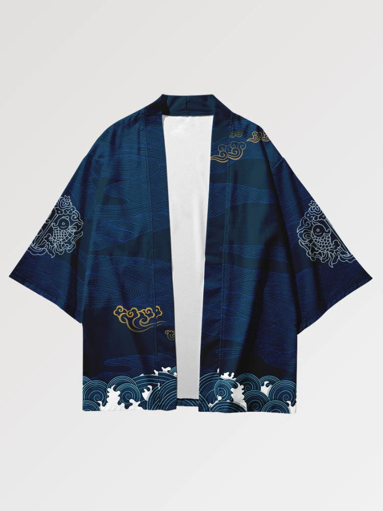Haori Streetwear 'Tsuru Pattern'