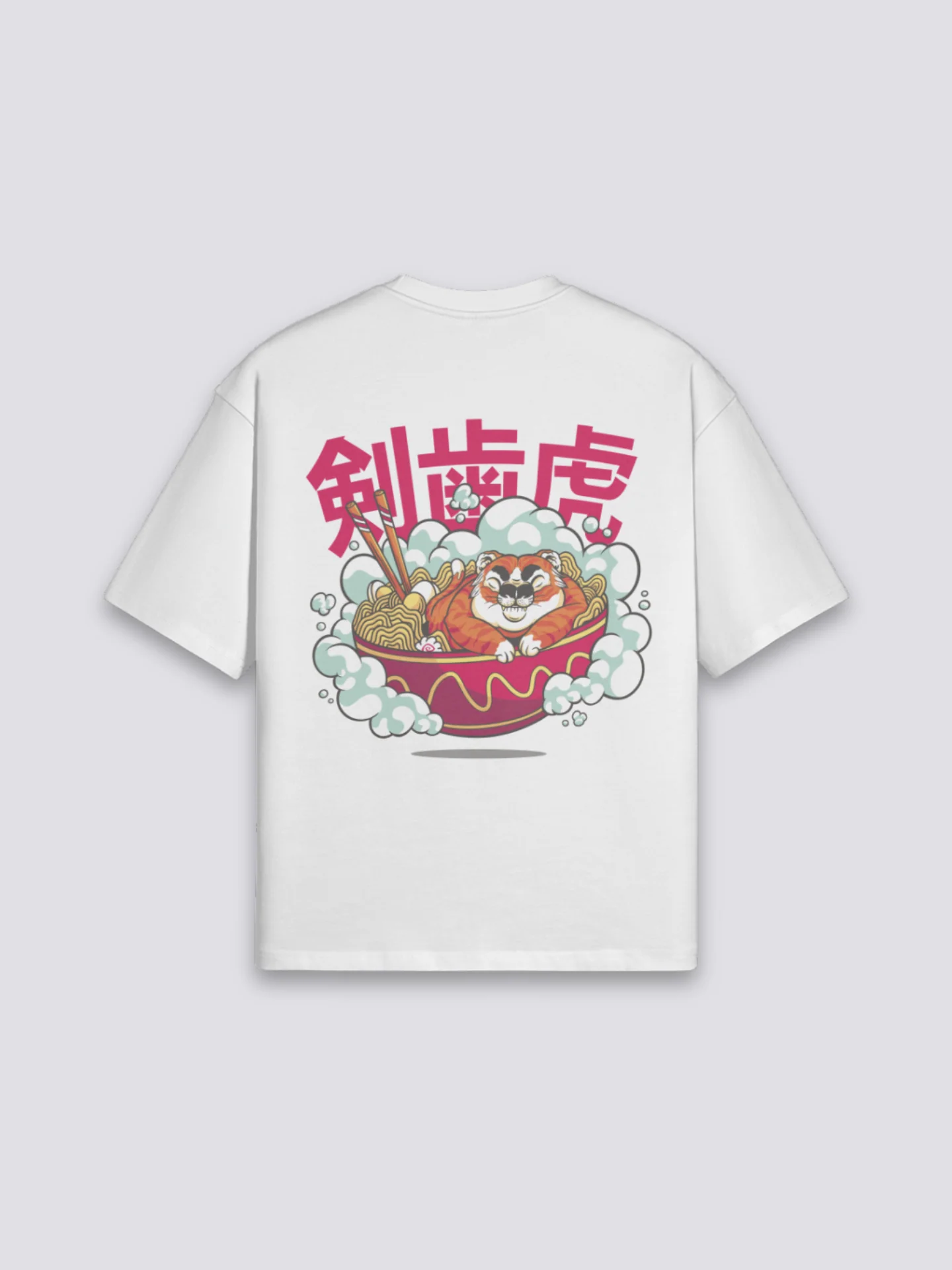 T-Shirt with Japanese Writing - らーめん