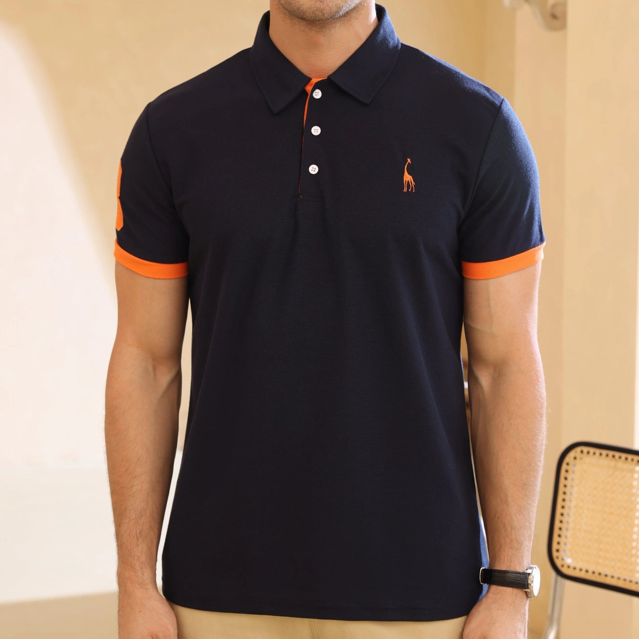 Camisa Masculina Gola Polo Slim LC112