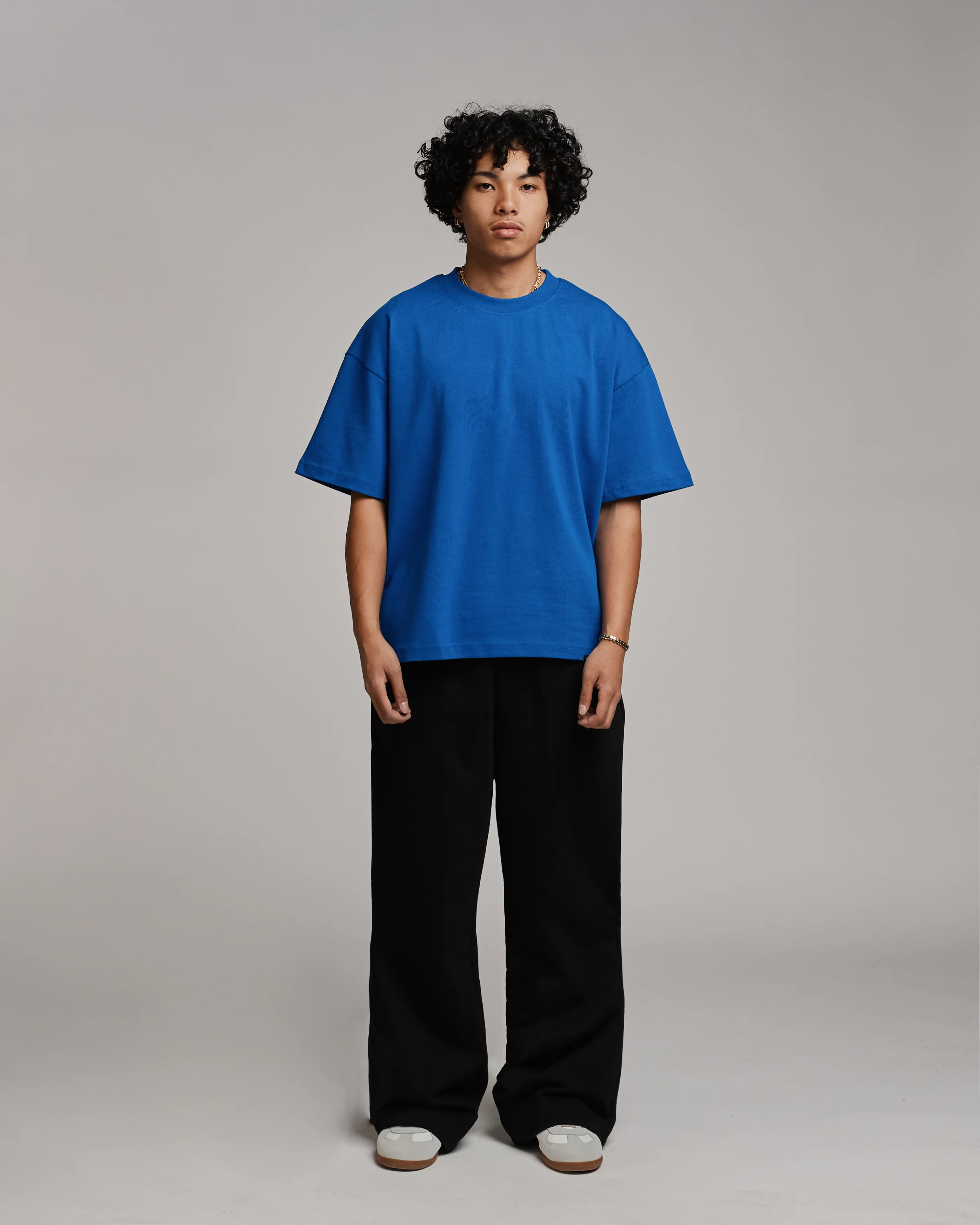Drop Shoulder T-Shirt - Royal Blue