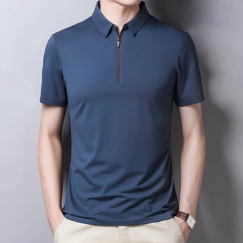 Camisa Polo Com Zíper Masculina LC121