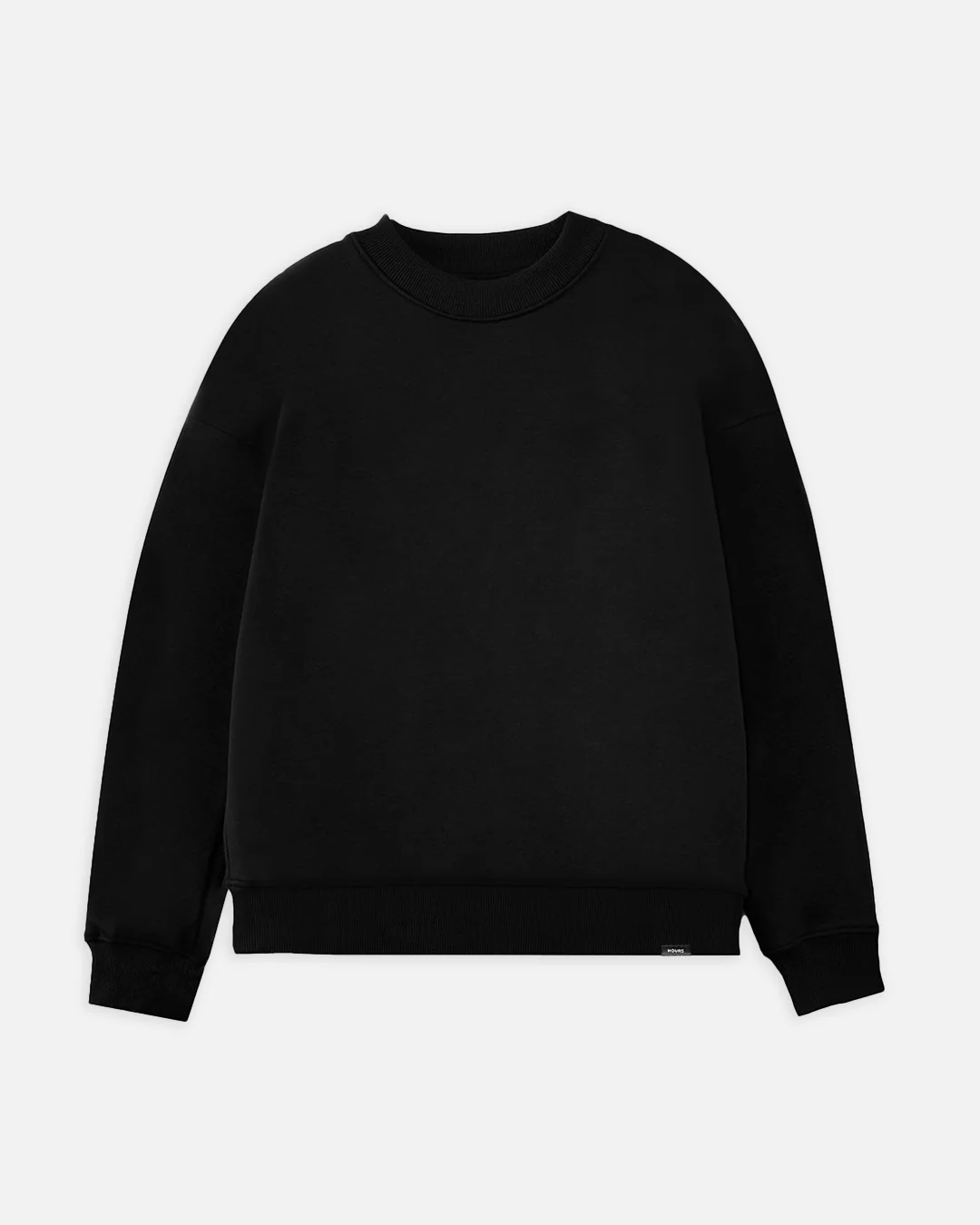 Drop Shoulder Crewneck - Black