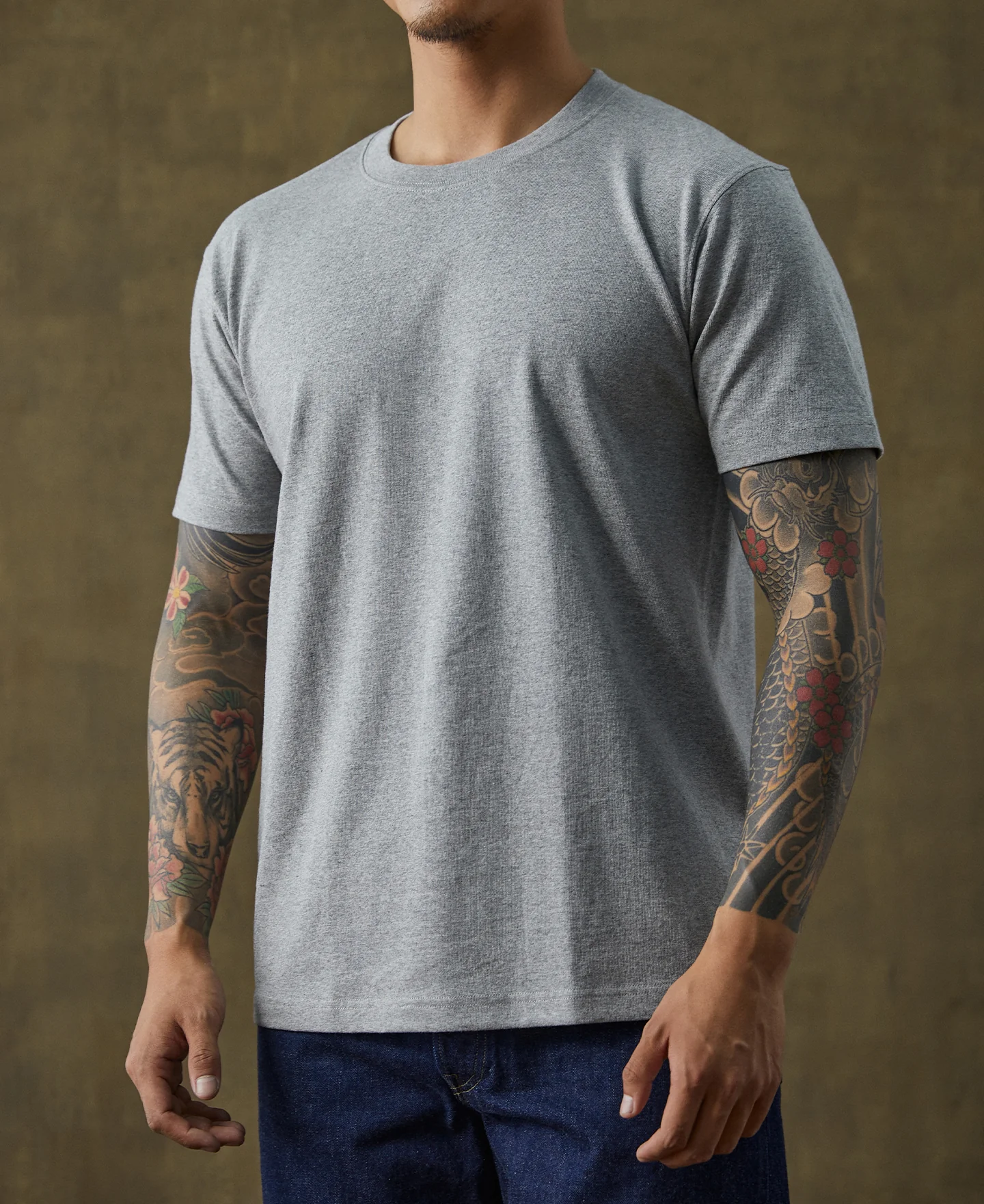 9 oz Cotton Tubular T-Shirt - Gray