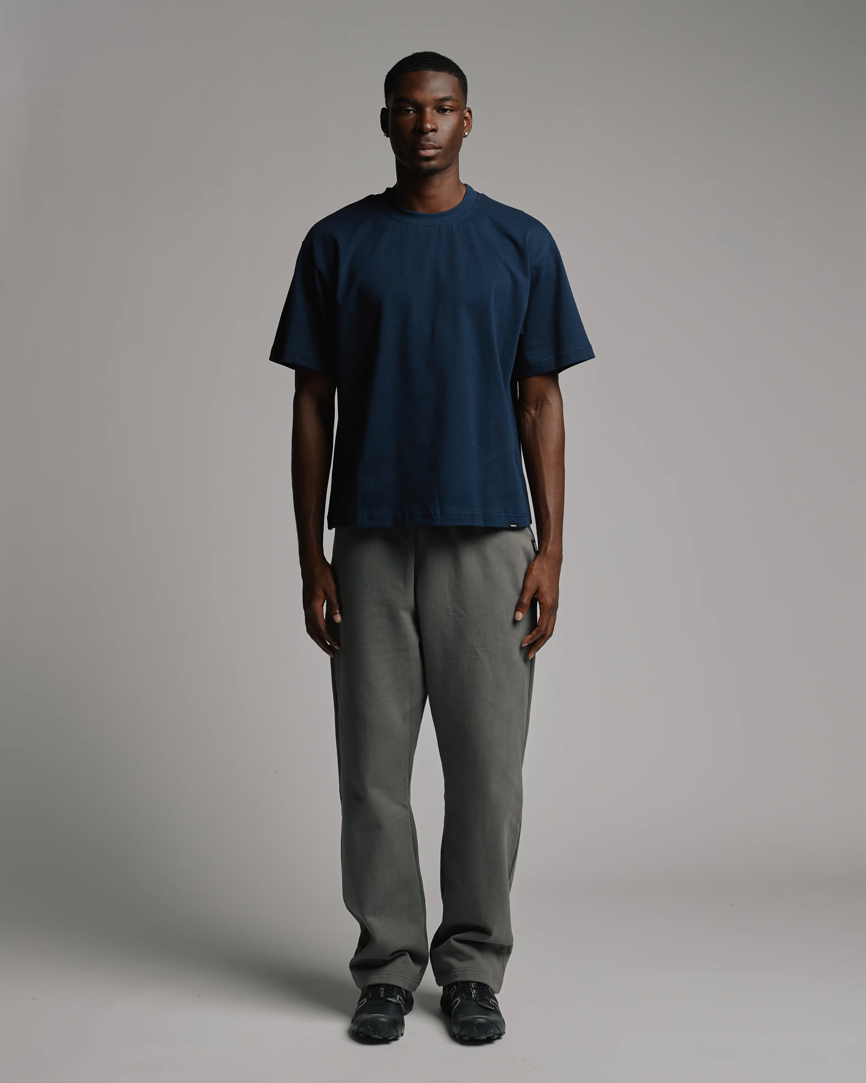 Open Bottom Sweatpants - Charcoal