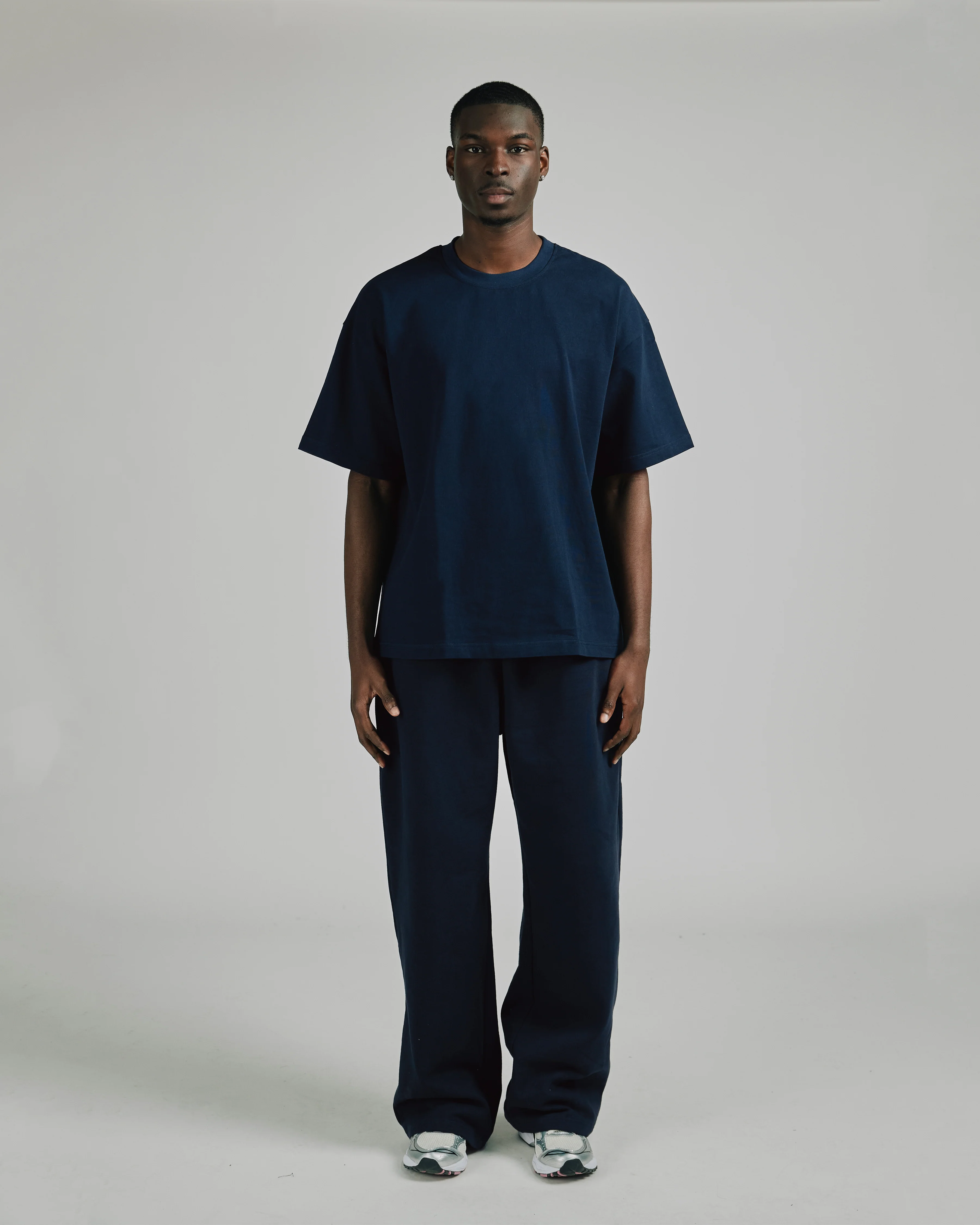 Drop Shoulder T-Shirt - Navy