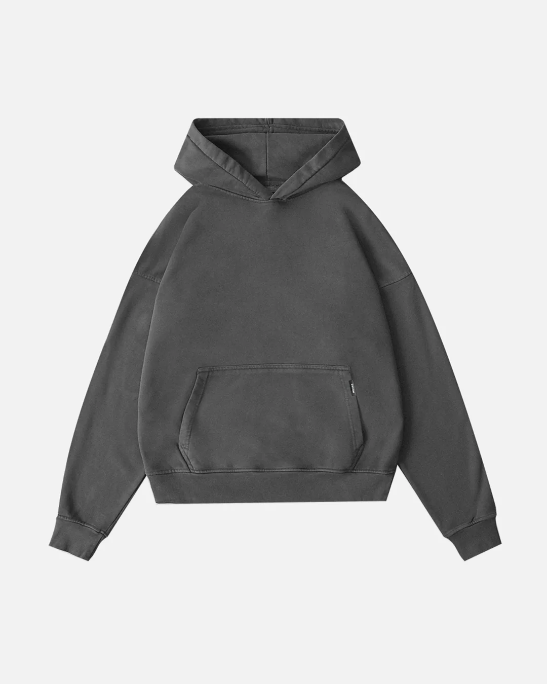 Drop Shoulder Hoodie - Vintage Grey