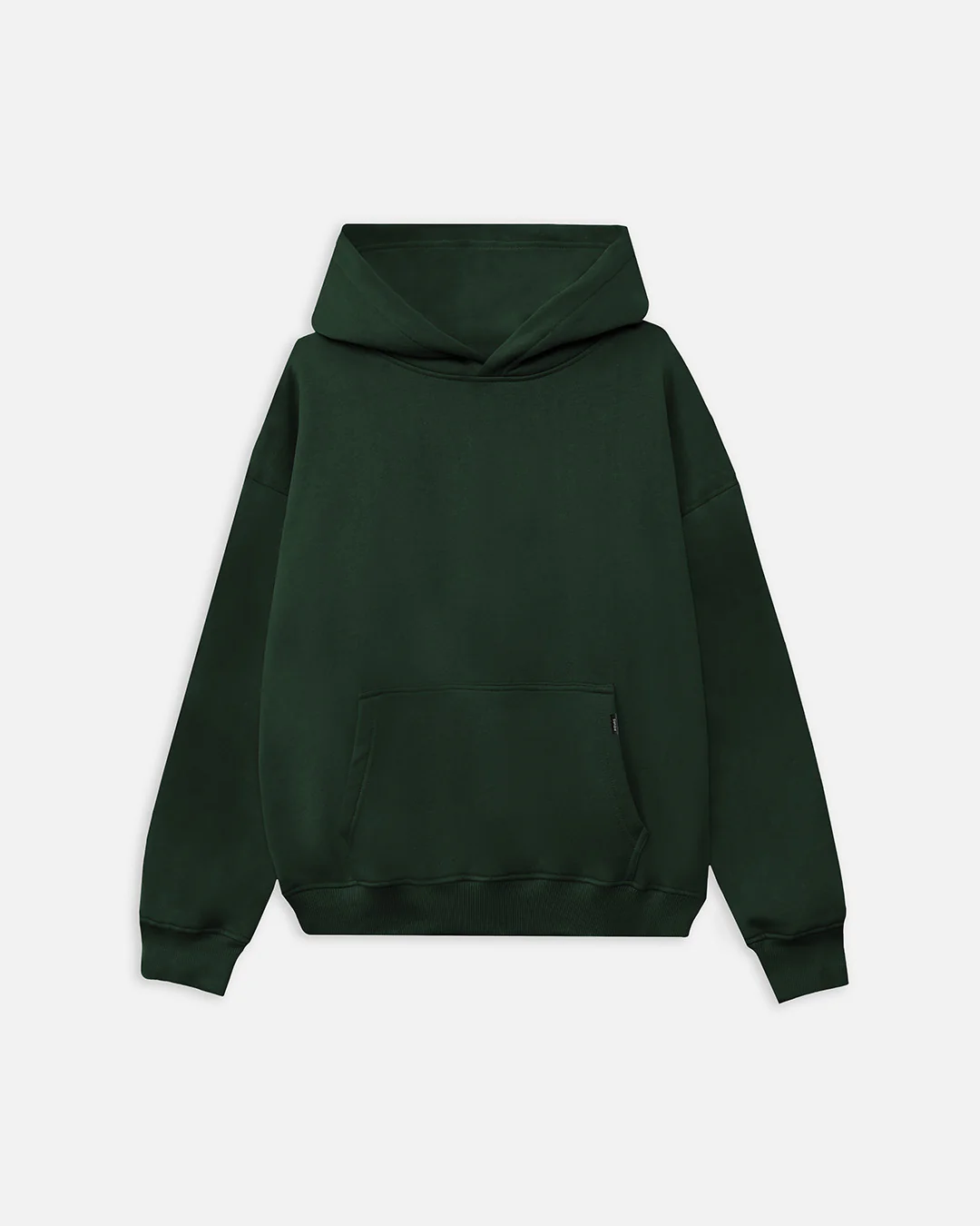 Drop Shoulder Hoodie - Forest Green