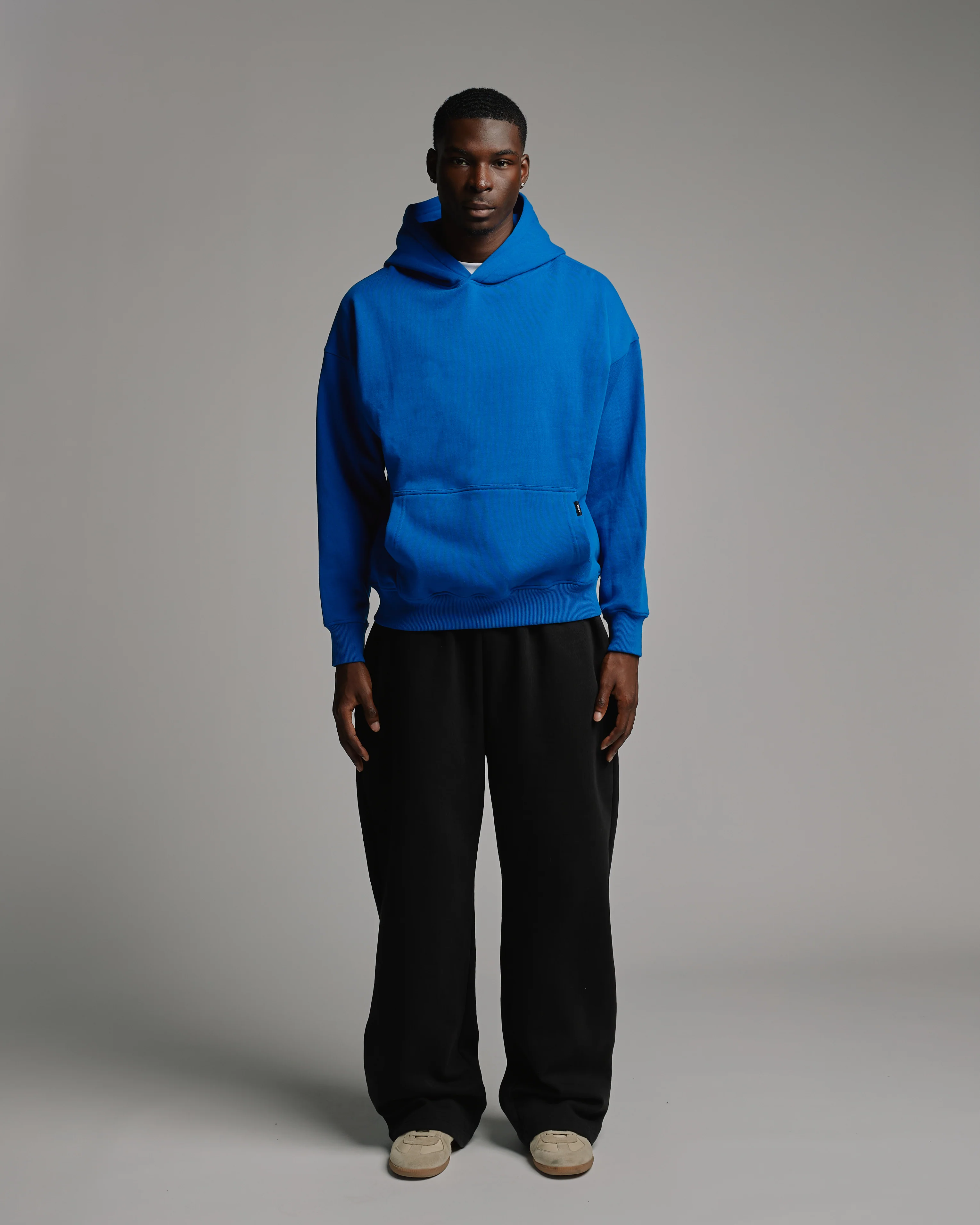 Drop Shoulder Hoodie - Royal Blue