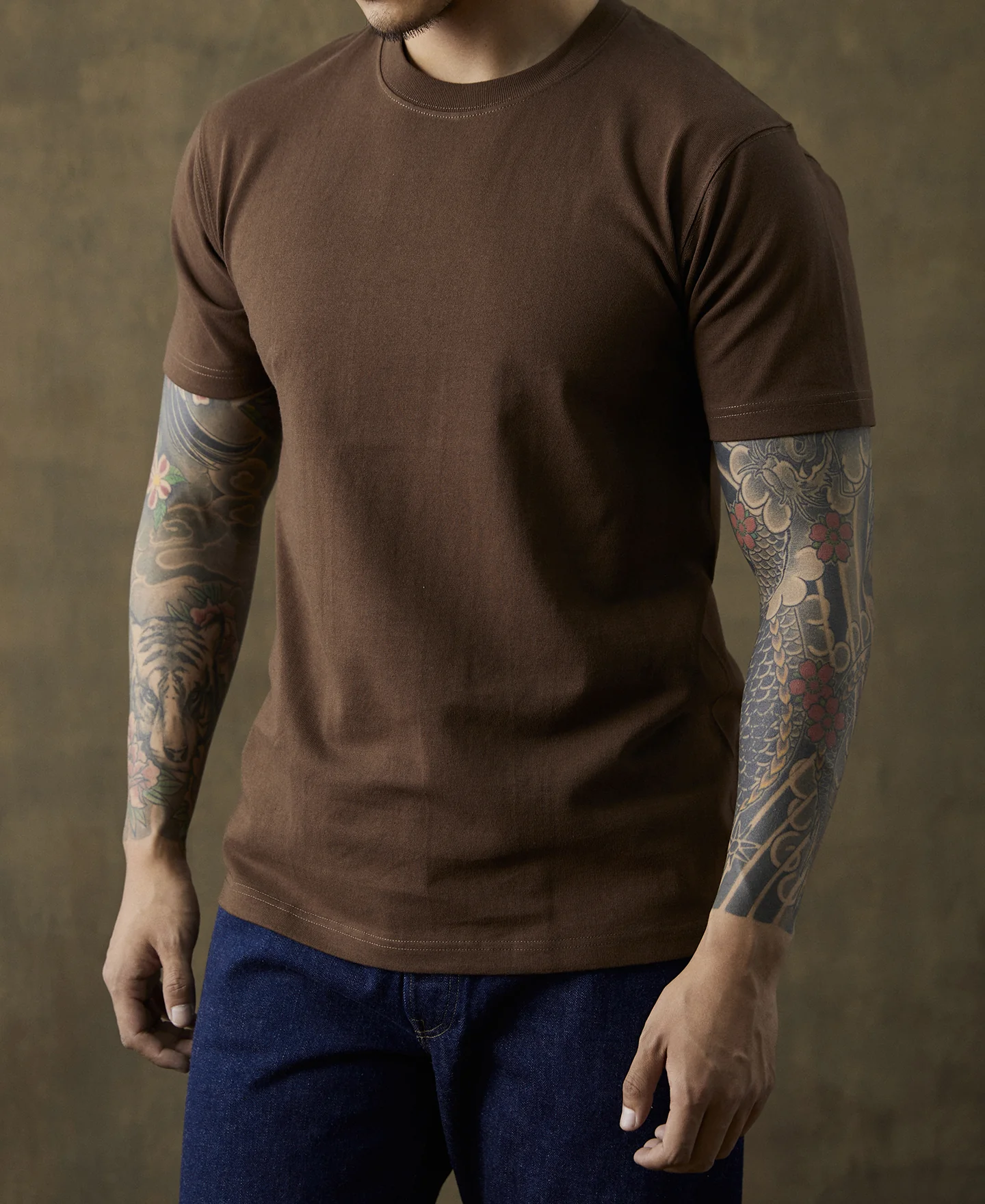 9 oz Cotton Tubular T-Shirt - Coffee