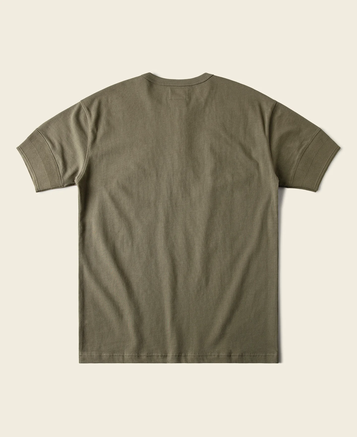 Vintage Short Sleeve Henley T-Shirt - Olive