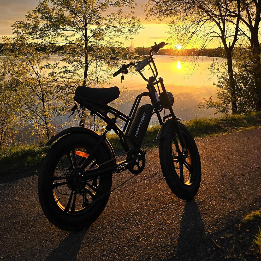 HAPPYRUN 1500W Moped Style Electric Bike