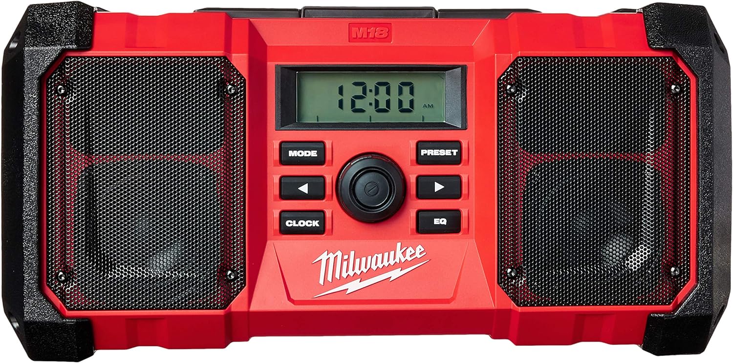 Milwaukee 2890-20 18V Dual Chemistry M18 Jobsite Radio with Shock Absorbing End Caps