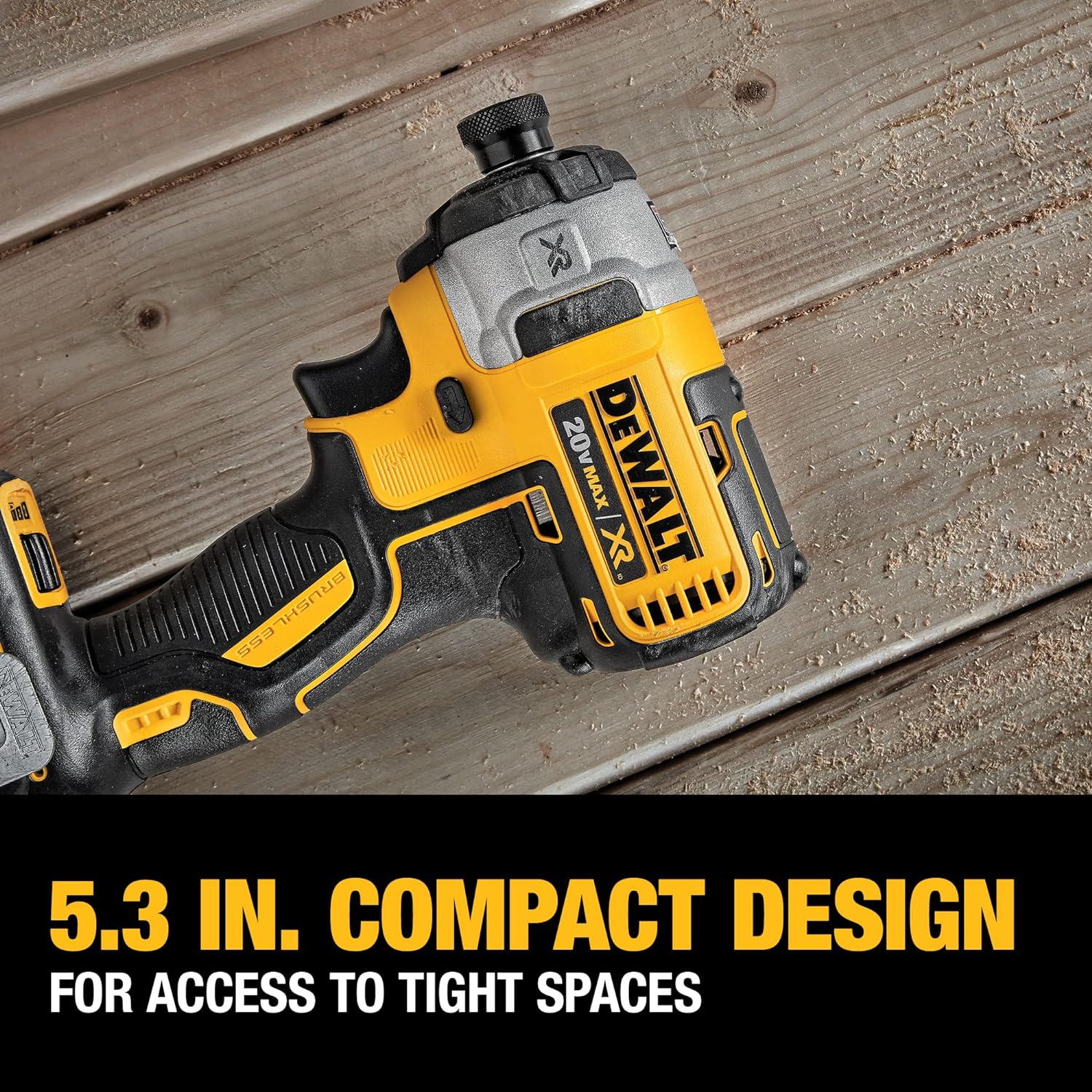 DEWALT 20V MAX* XR Cordless Drill Combo Kit, Brushless, 5.0-Ah, 2-Tool (DCK299P2)