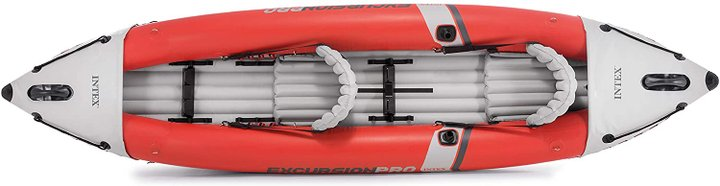 Intex Excursion Pro Kayak, Professional Series Inflatable Fishing Kayak, K2: 2-Person, Red