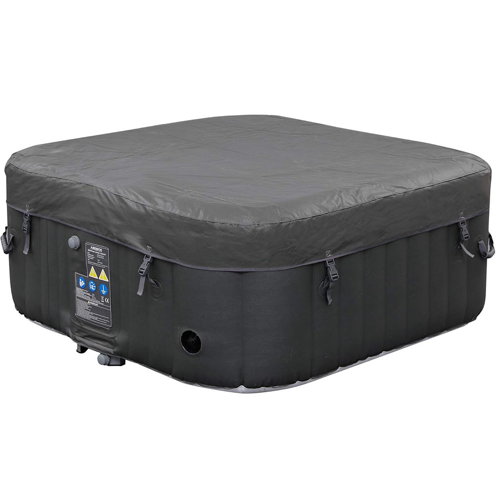 Arebos Inflatable Hot Tub | Indoor & Outdoor Spa Pool 2400 W | 4 persons