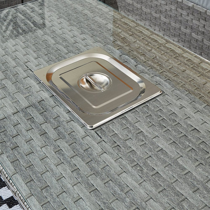 MONACO 9 SEATER ICE BUCKET RATTAN DINING SET