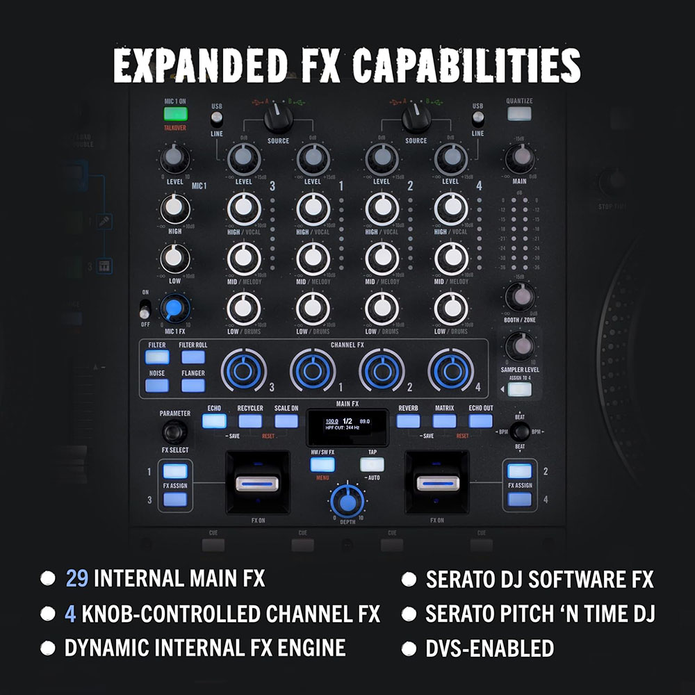 RANE PERFORMER 4-Channel Motorized DJ Controller - 7