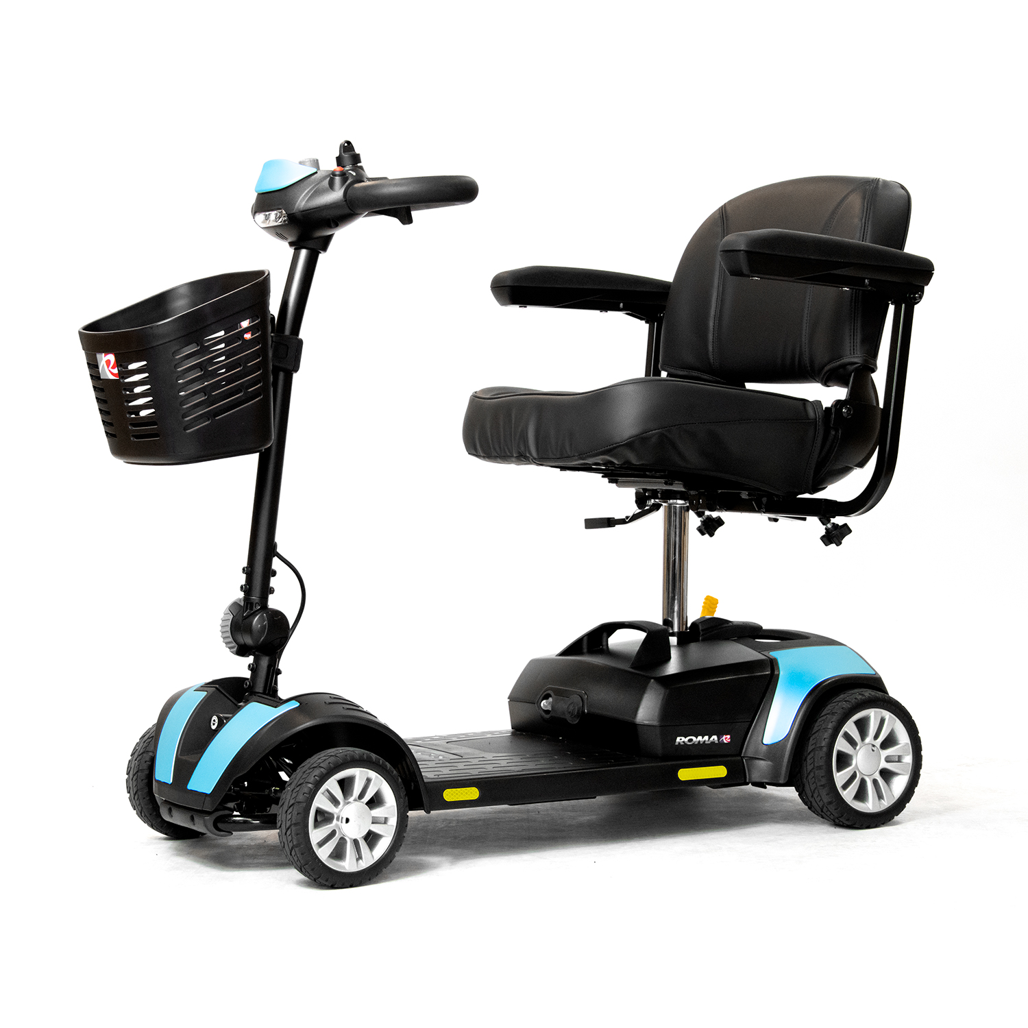 Roma Dallas Mobility Scooter NEVER USED Aqua Blue Portable Folding with Battery