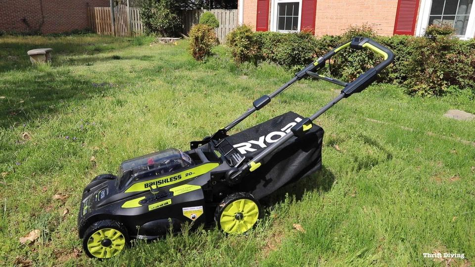 RYOBI 20 in. 40-Volt 6.0 Ah Lithium-Ion Battery Brushless Cordless Walk Behind Self-Propelled Lawn Mower with Charger Included