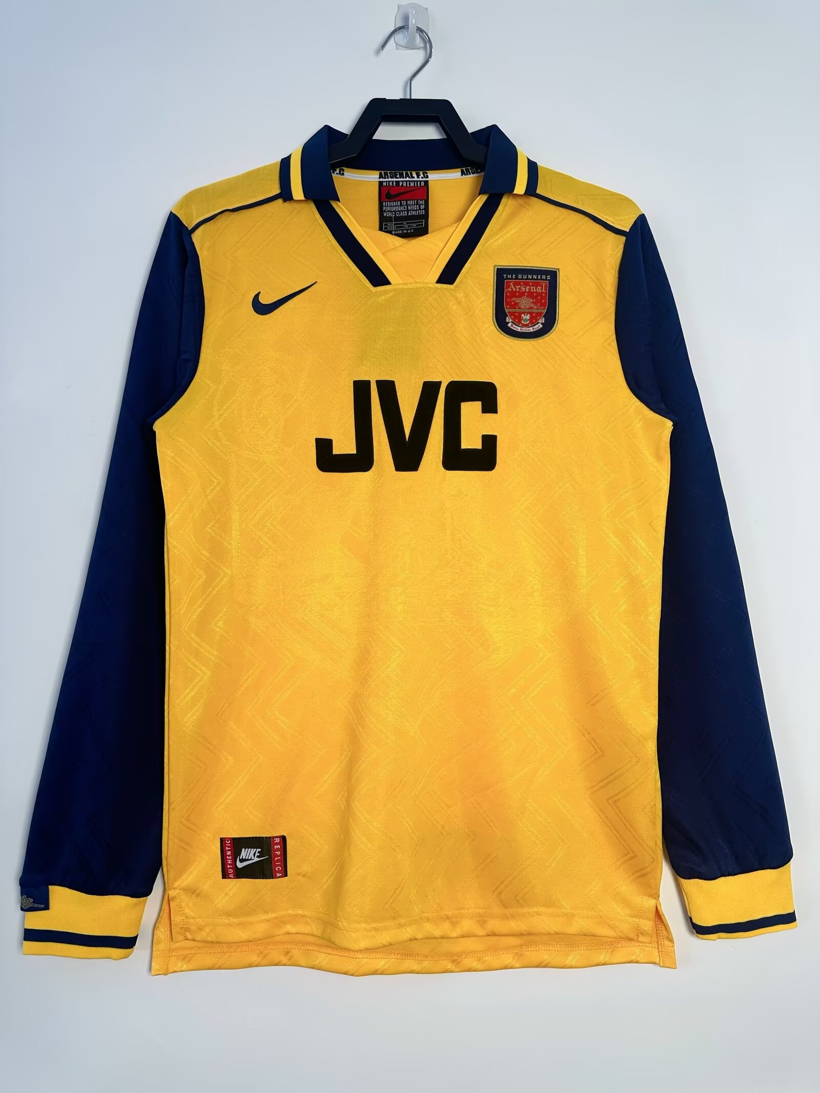 Arsenal Away Long Sleeve Retro Jersey 1996/97