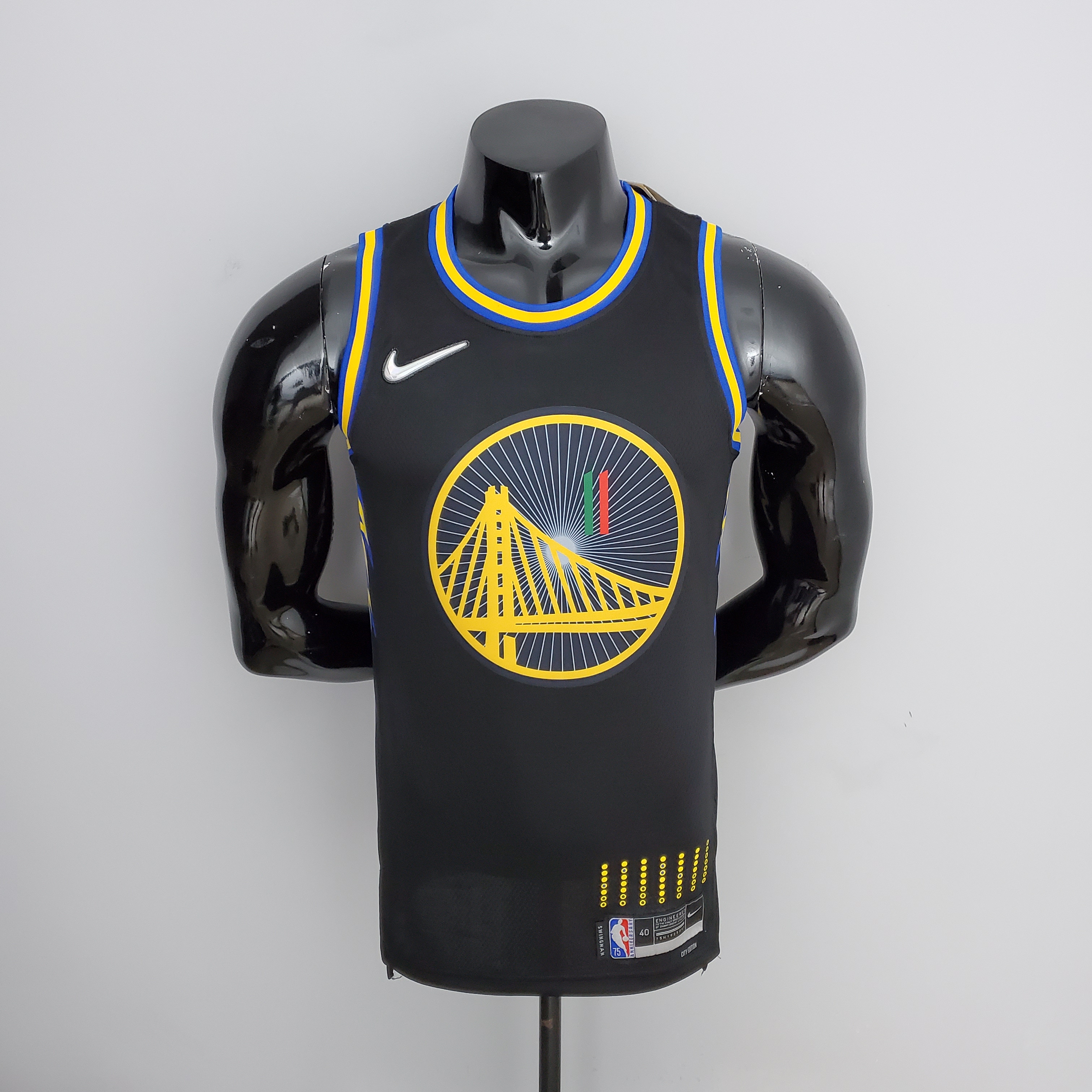 Klay Thompson Golden State Warriors 75th Anniversary Swingman Jersey Mexico Edition Black