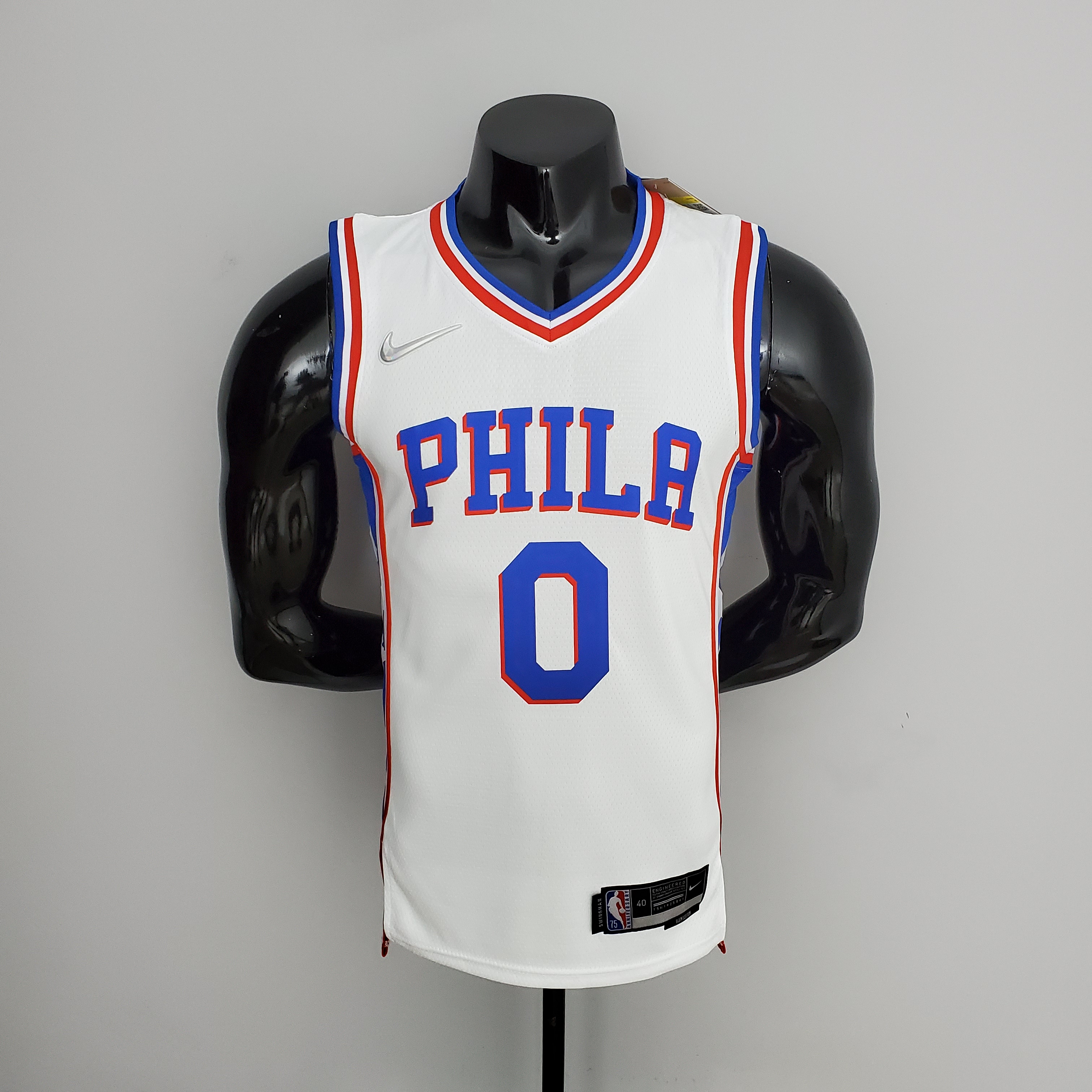 Tyrese Maxey Philadelphia 76ers 75th Anniversary Swingman Jersey White