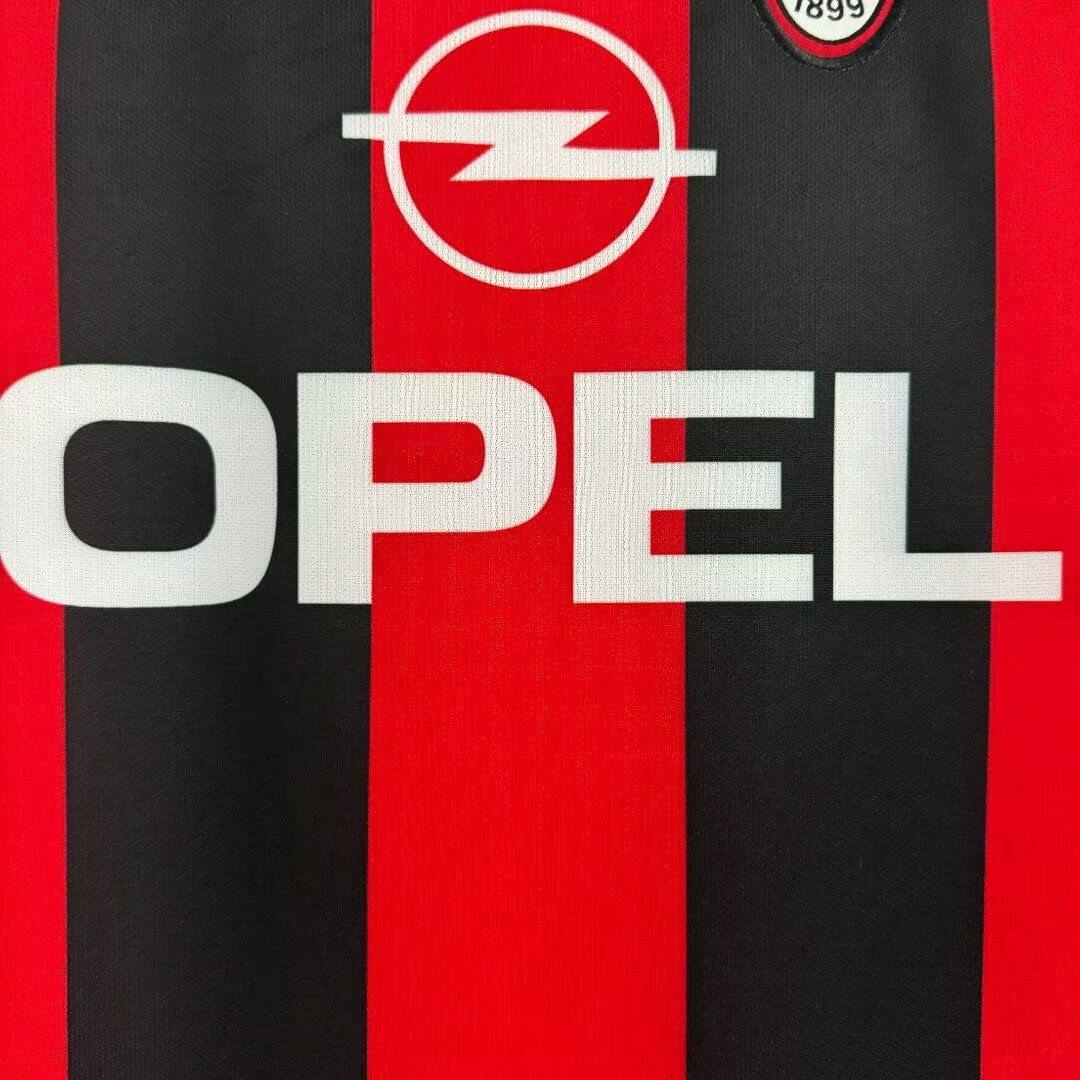 AC Milan Home Retro Jersey 2000/02