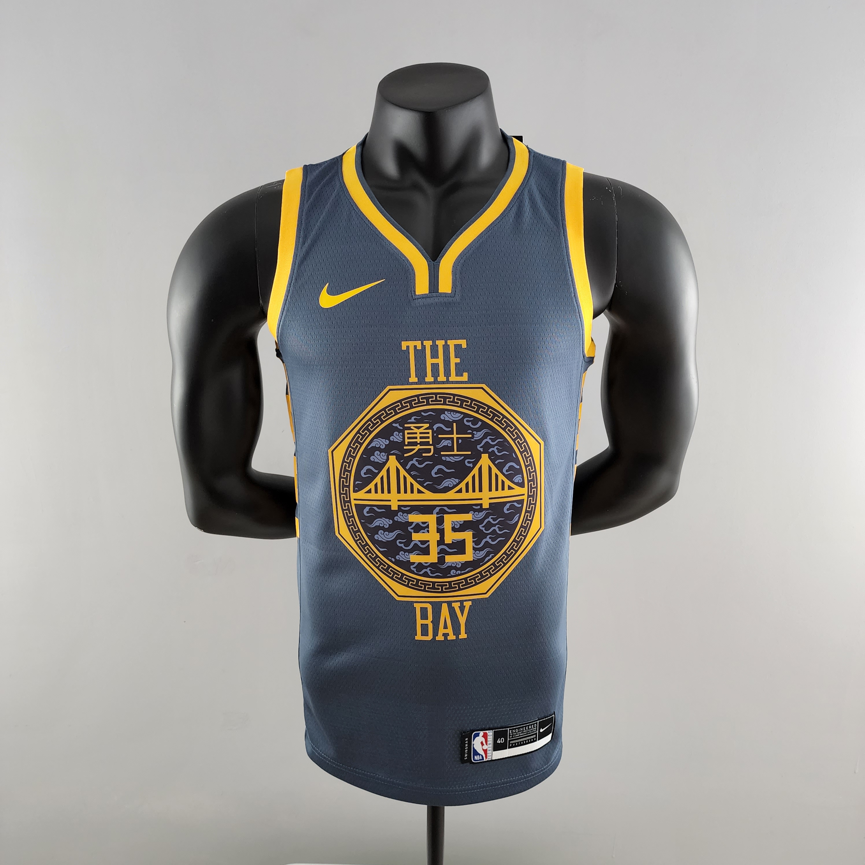 Kevin Durant Golden State Warriors Grey Swingman Jersey 2018