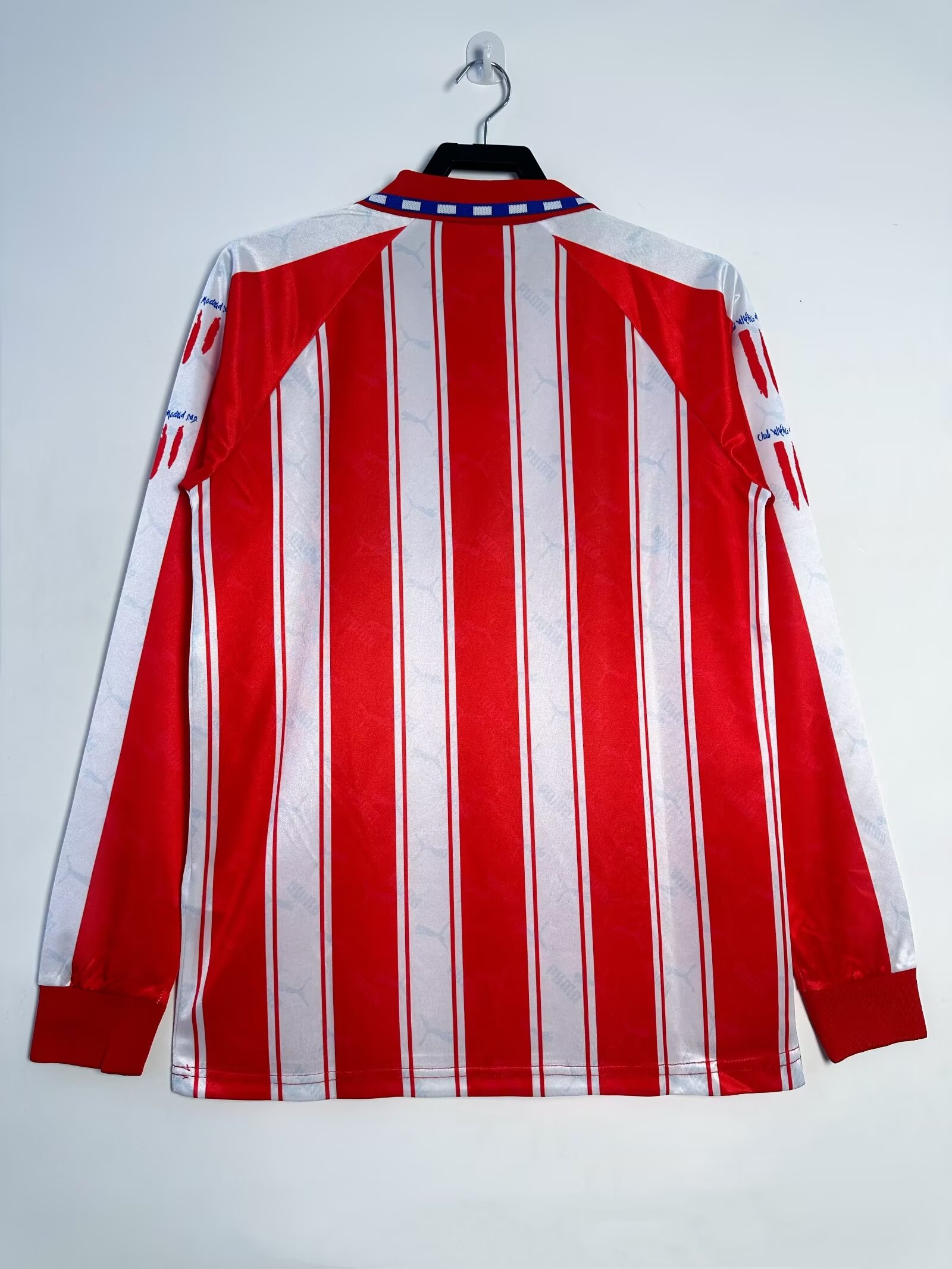 Atletico Madrid Home Long Sleeve Retro Jersey 1994/95