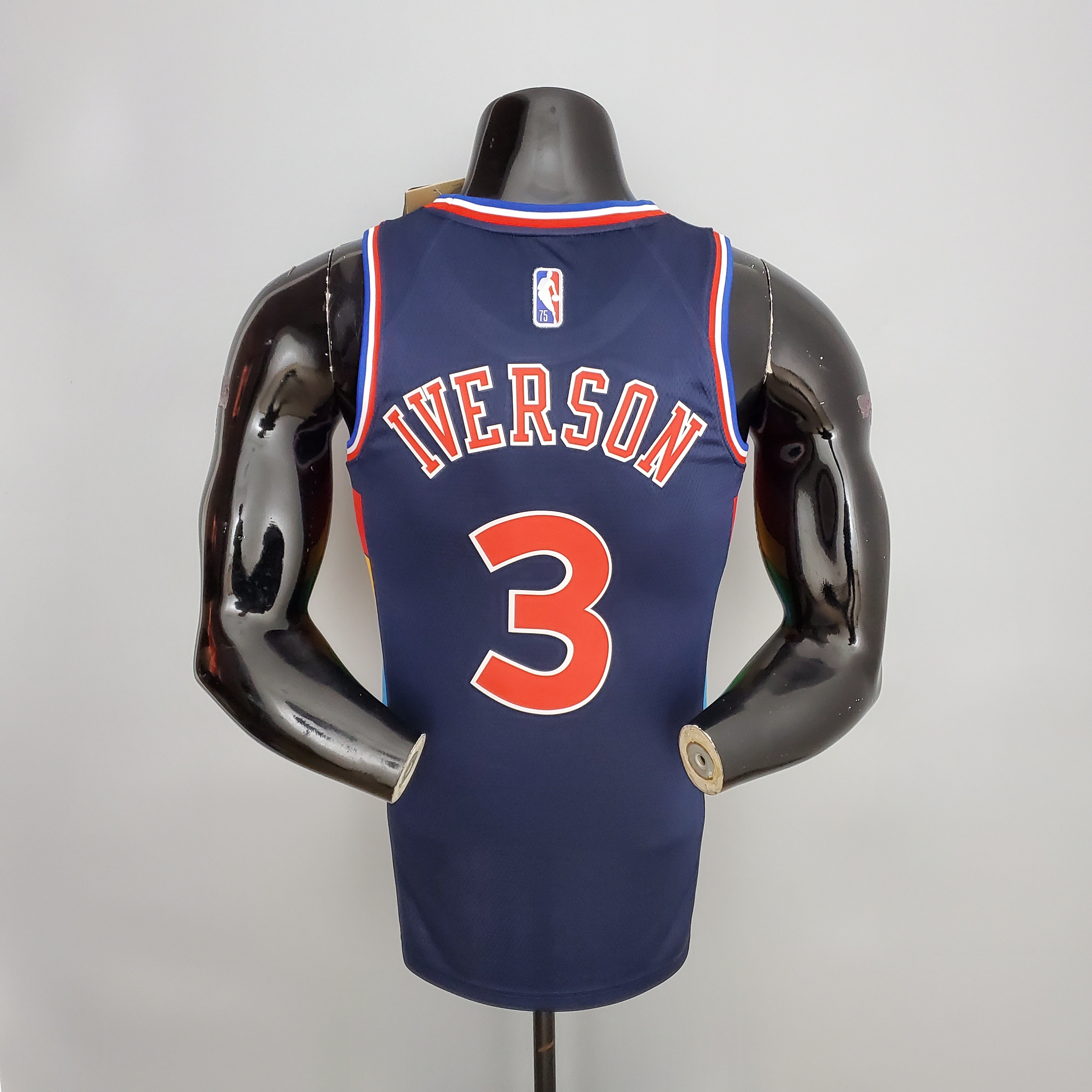 Allen Iverson Philadelphia 76ers 2021/22 Swingman Jersey Royal Blue