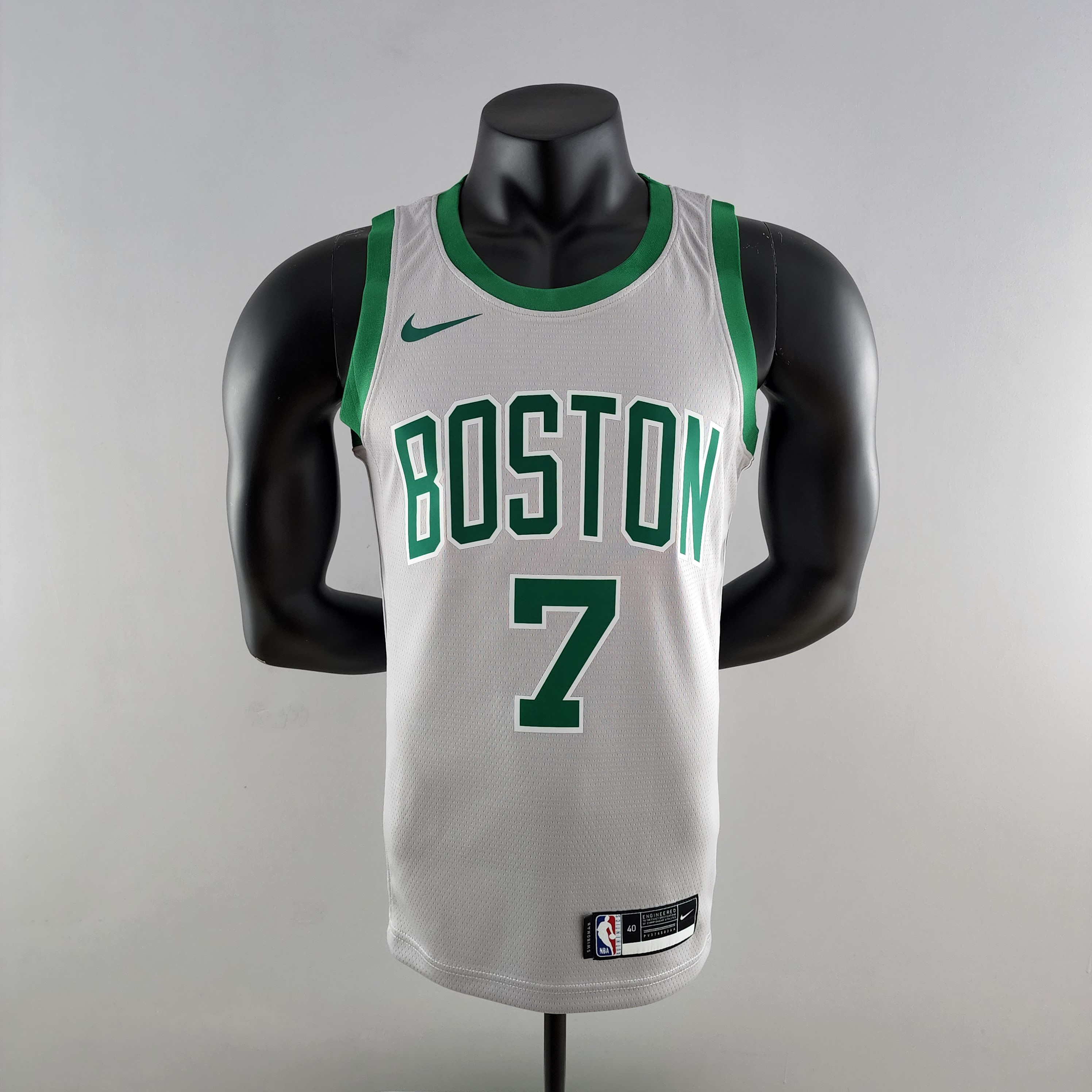 Jaylen Brown Boston Celtics Platinum Swingman Jersey Grey