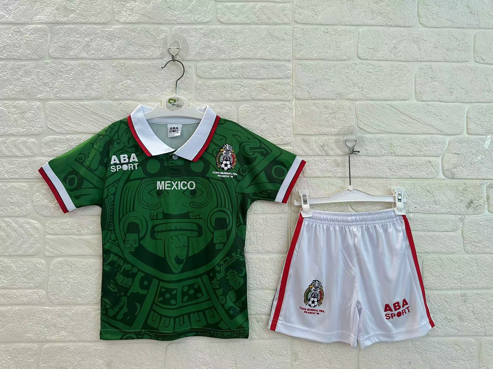 Mexico Home Retro Kids Suit 1998